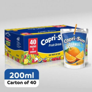 A carton of Capri-sun ( 40 pouches)