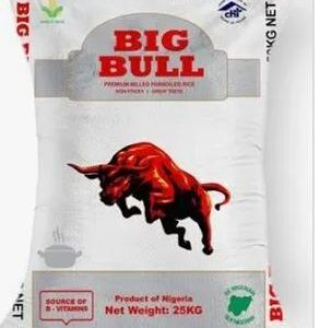 Big Bull Parboiled Rice – 25kg